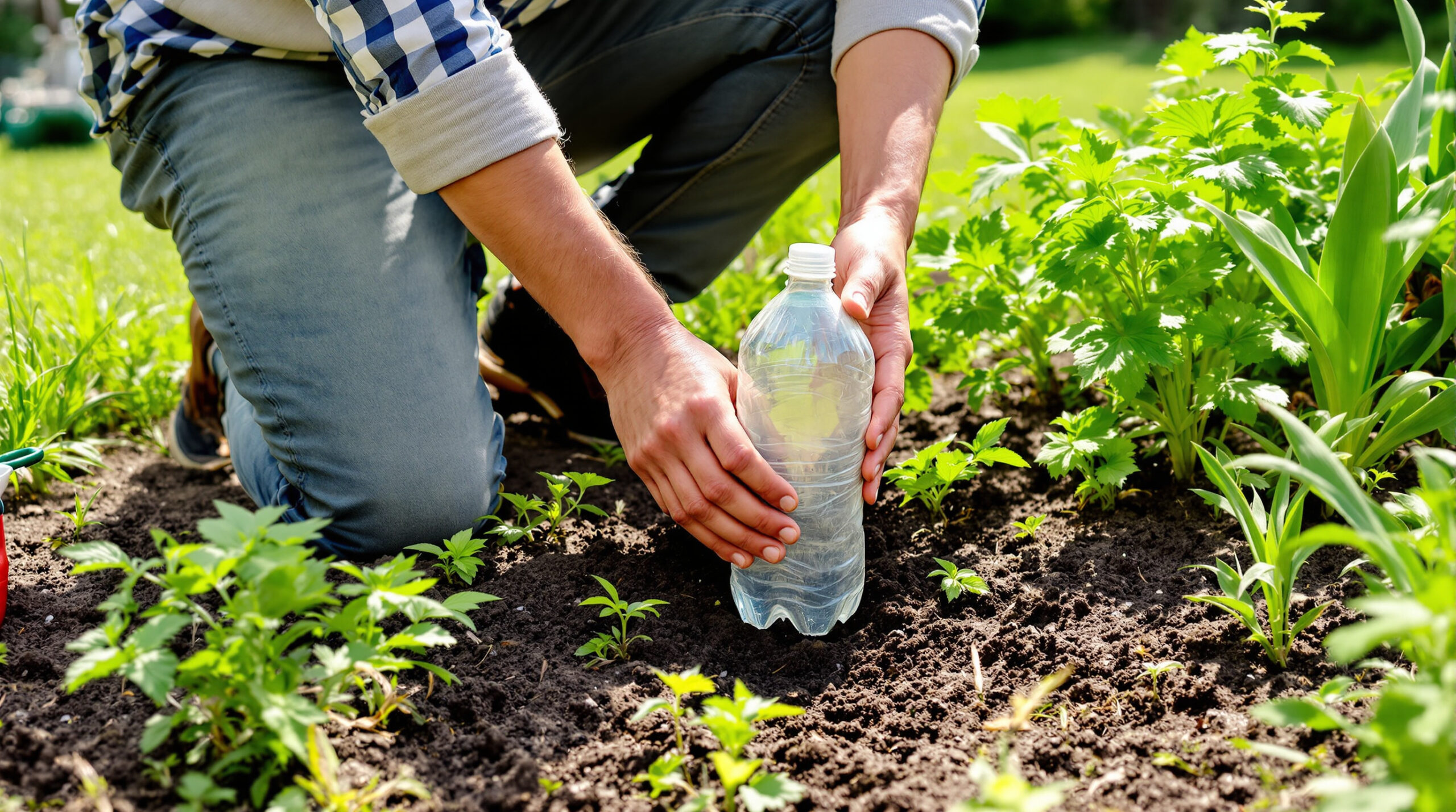 Met deze truc van €0,50 houd je ratten uit de tuin in minder dan 5 minuten met een gerecyclede fles.