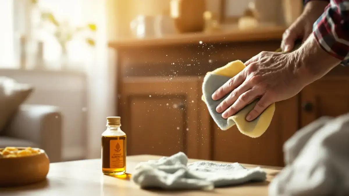 Interieurdeskundigen zijn het er unaniem over eens: het gebruik van plantaardige olie op uw meubels houdt niet alleen stof vast maar bevordert ook onzichtbare allergenen