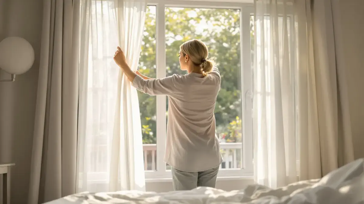 ’s Nachts de temperatuur met één graad verlagen voorkomt elke ochtend condens op de ramen
